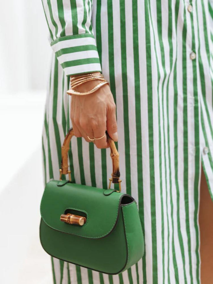 Riva Bambu Saplı Eyer Çantası