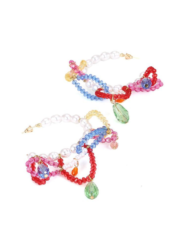 Rox Boncuklu Püskül Küpe