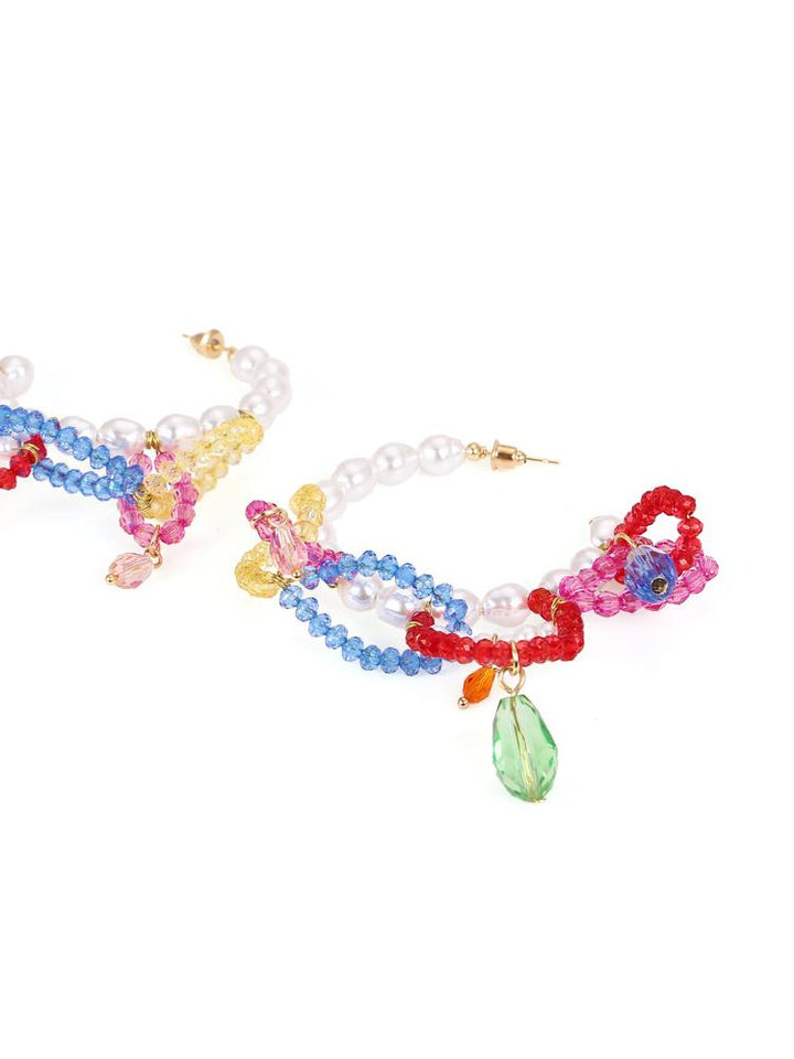 Rox Boncuklu Püskül Küpe