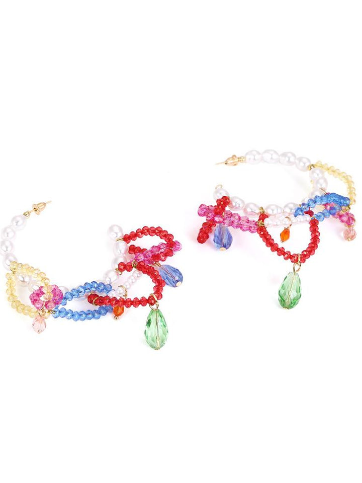 Rox Boncuklu Püskül Küpe