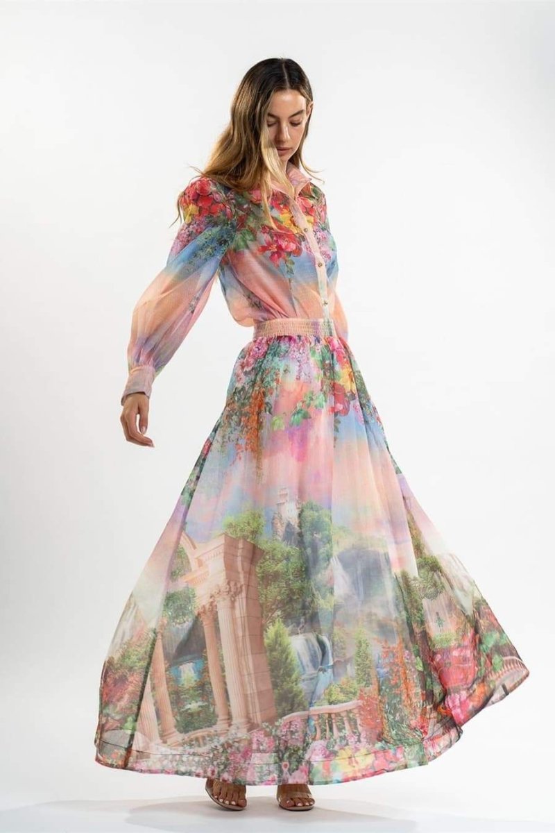 Roxanne Çiçek Baskılı Bluz Takım