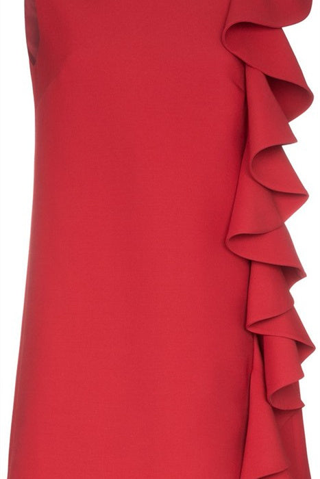 Clara Fırfırlı Kolsuz Mini Elbise