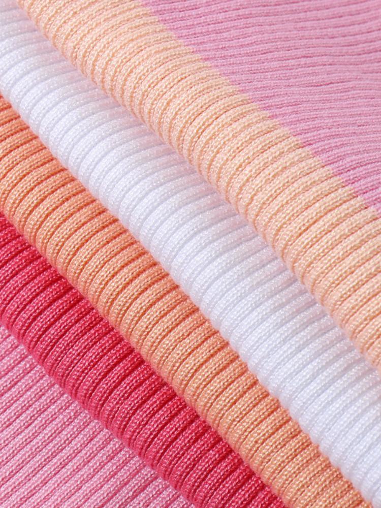 Ruth Örgü Çizgili Uzun Tüp Elbise