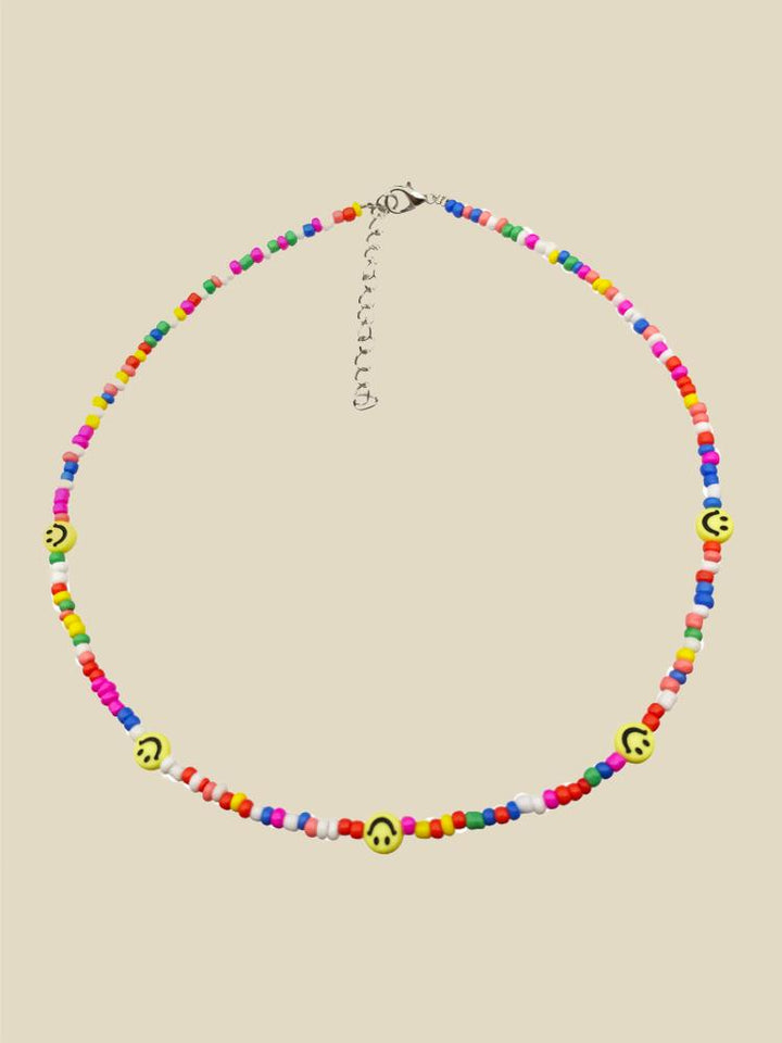 Sally Gökkuşağı Darı Boncuklu İnci Kolye Seti