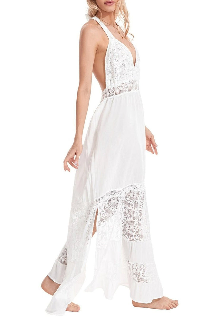 Sandra Dantelli V Yaka Plaj Örtüsü