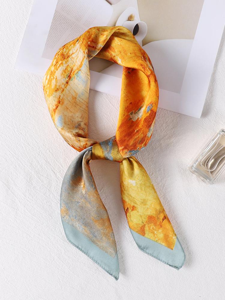 Sharon Manzara Desenli Başörtüsü