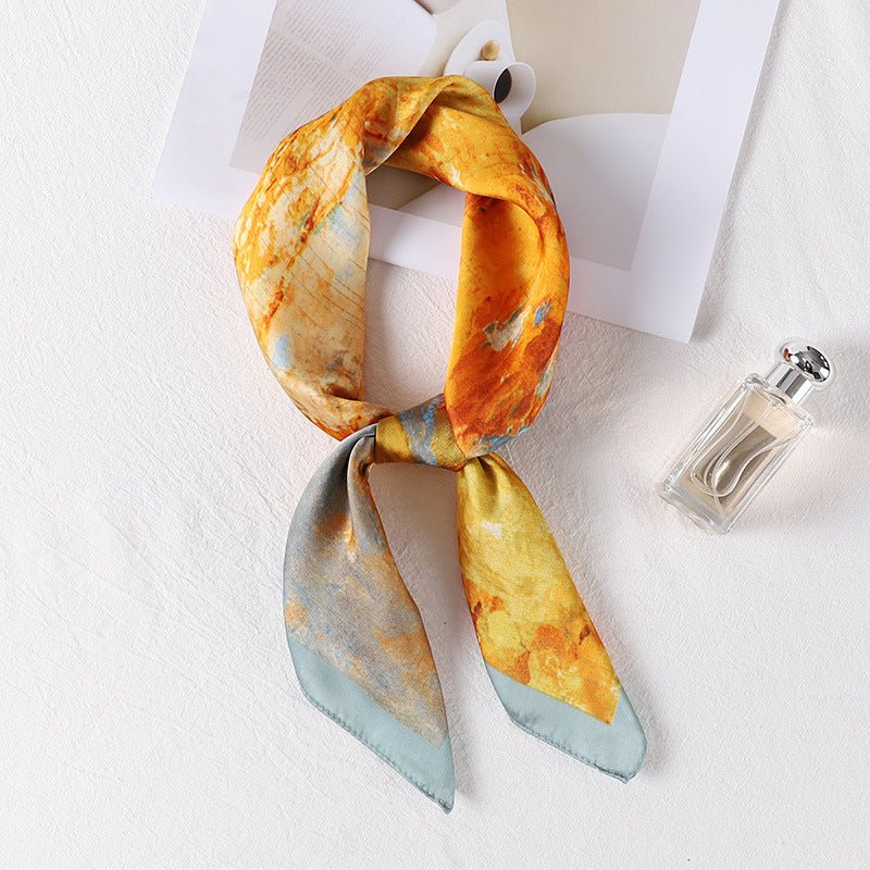 Sharon Manzara Desenli Başörtüsü