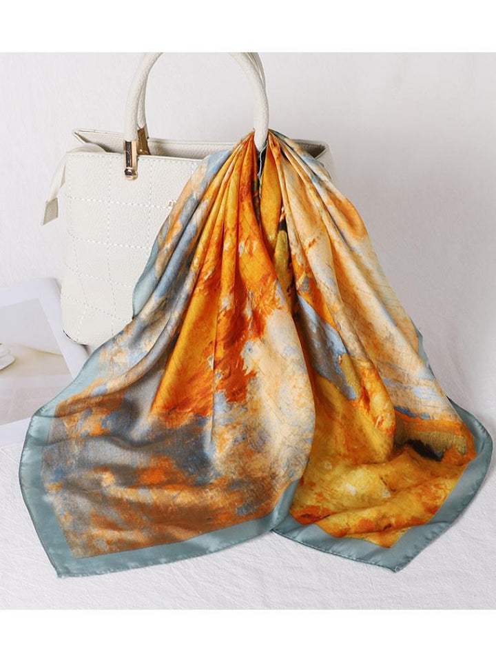 Sharon Manzara Desenli Başörtüsü