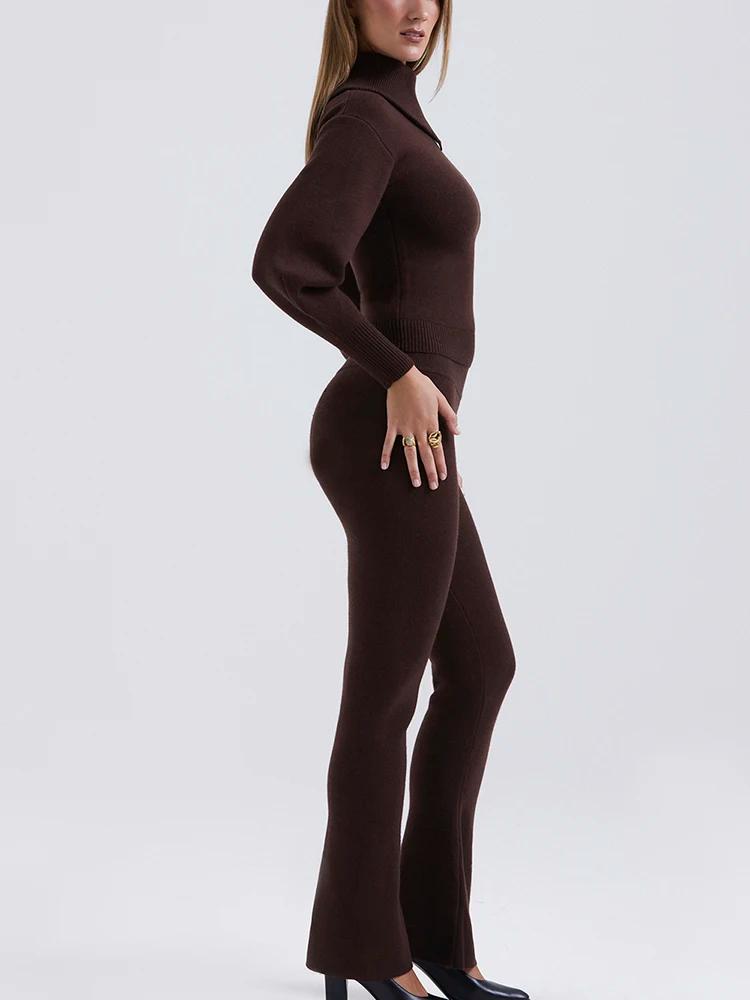 Sheila Yüksek Yaka Örgü Takım