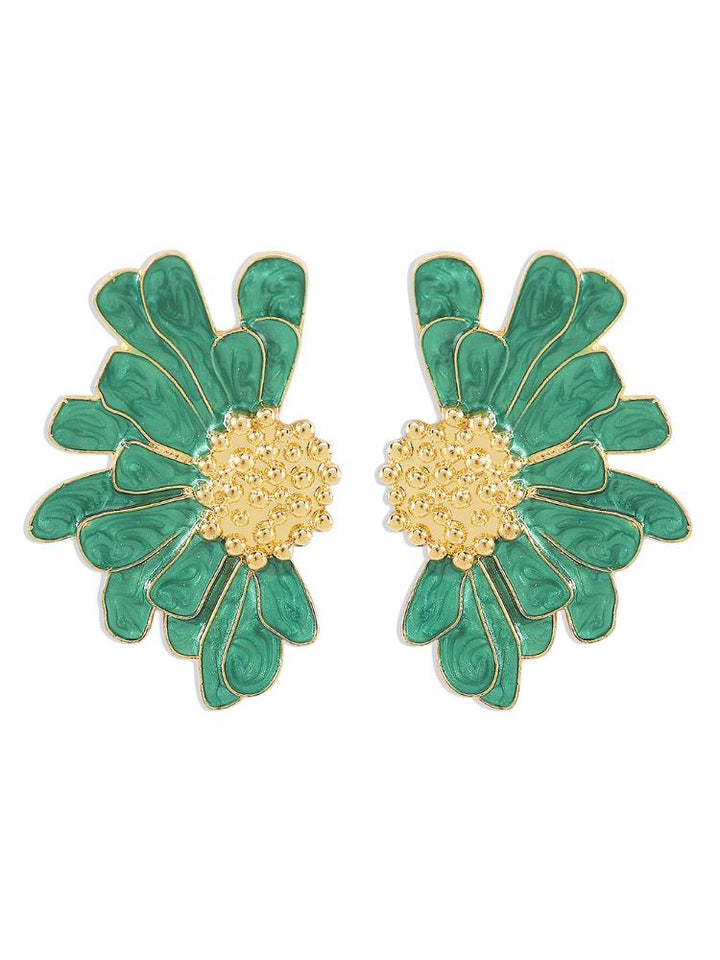 Sibyl Yarı Çiçek Küpe