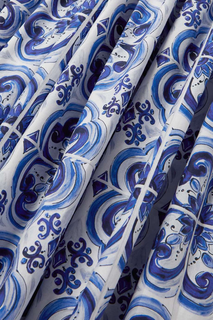 Sibyl Baskılı Düğümlü Askılı Uzun Elbise