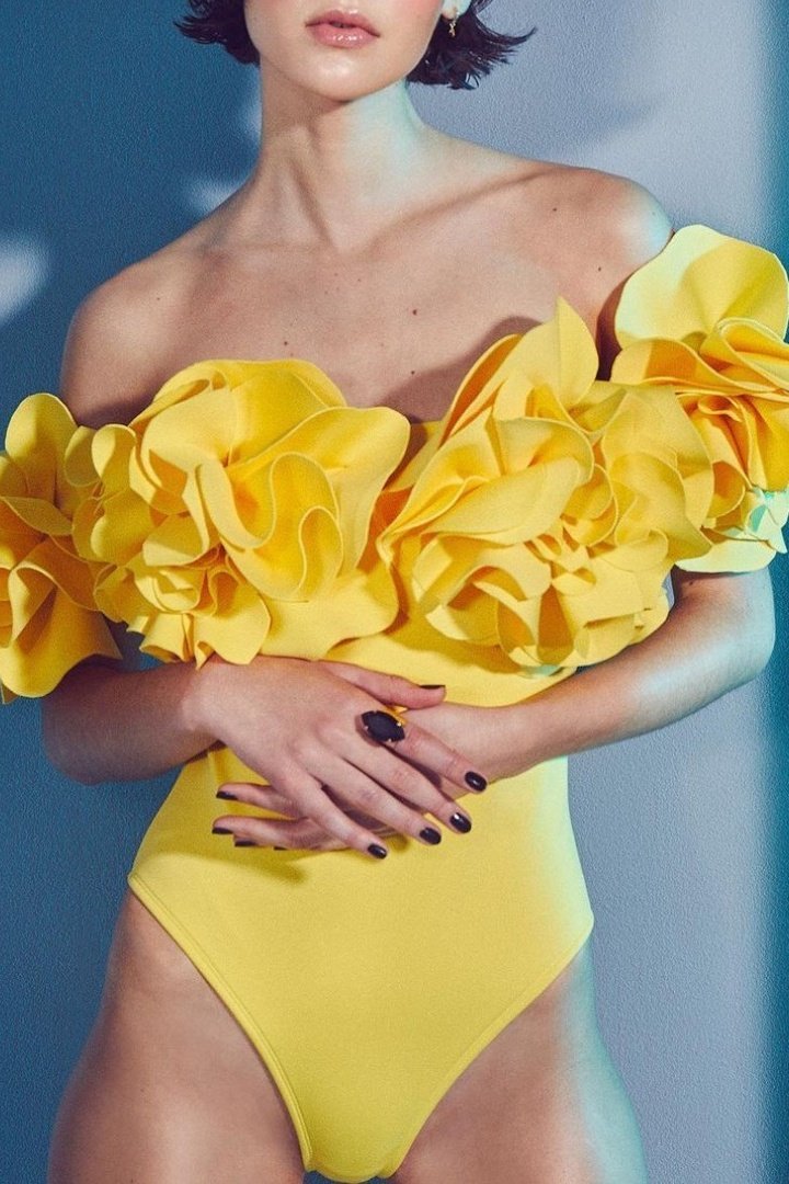 Susan Sculpt Çiçek İki Parçalı Yüzme Seti