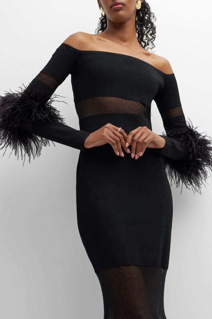 Tammy Tüy Ekleme Midi Bandaj Elbise