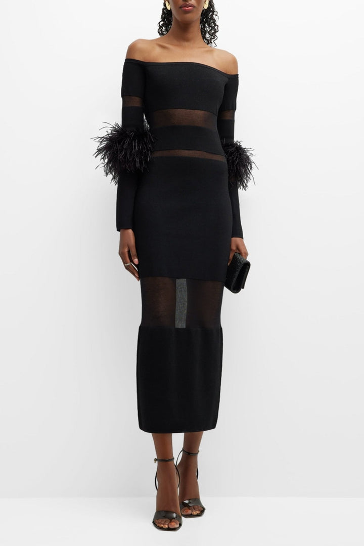 Tammy Tüy Ekleme Midi Bandaj Elbise