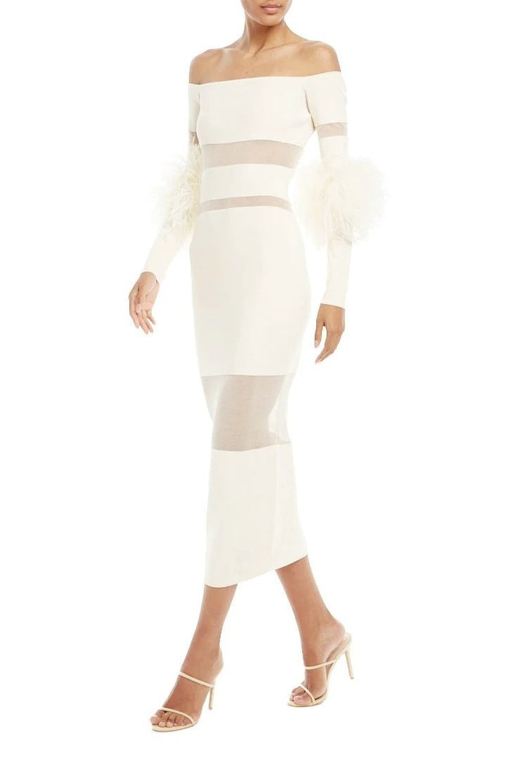 Tammy Tüy Ekleme Midi Bandaj Elbise