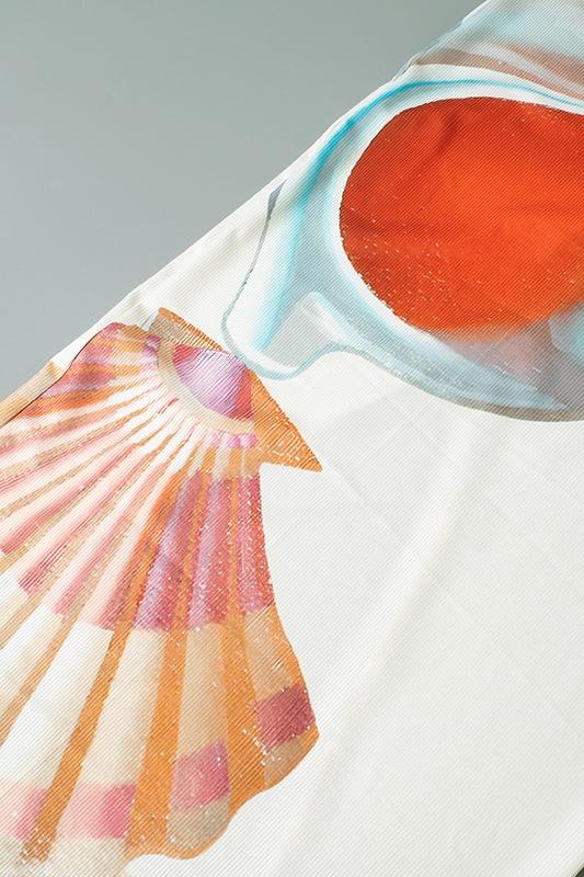 Tara Baskılı Balıkçı Yaka Uzun Tank Elbise