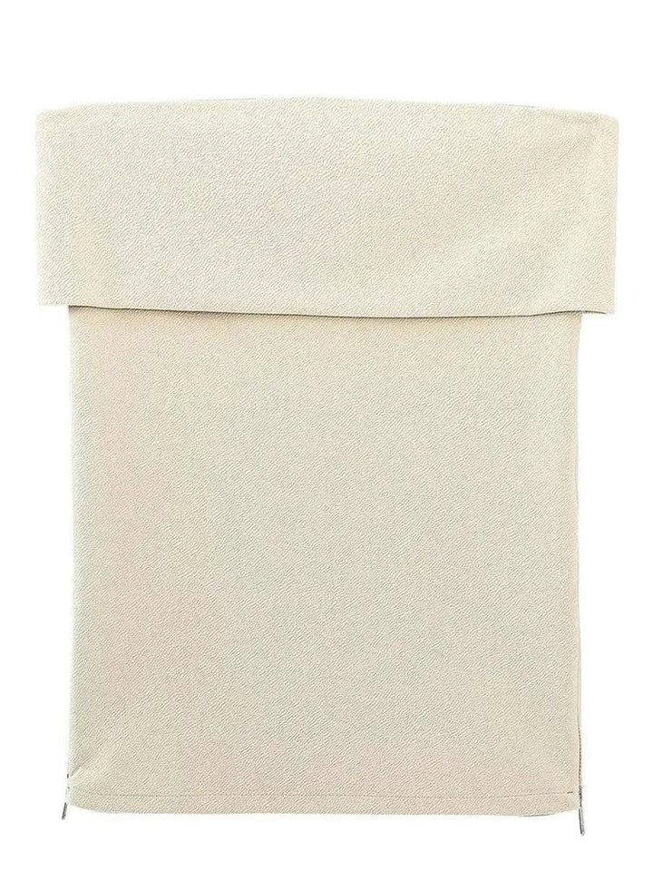 Aus Straplez Yırtmaçlı Bluz