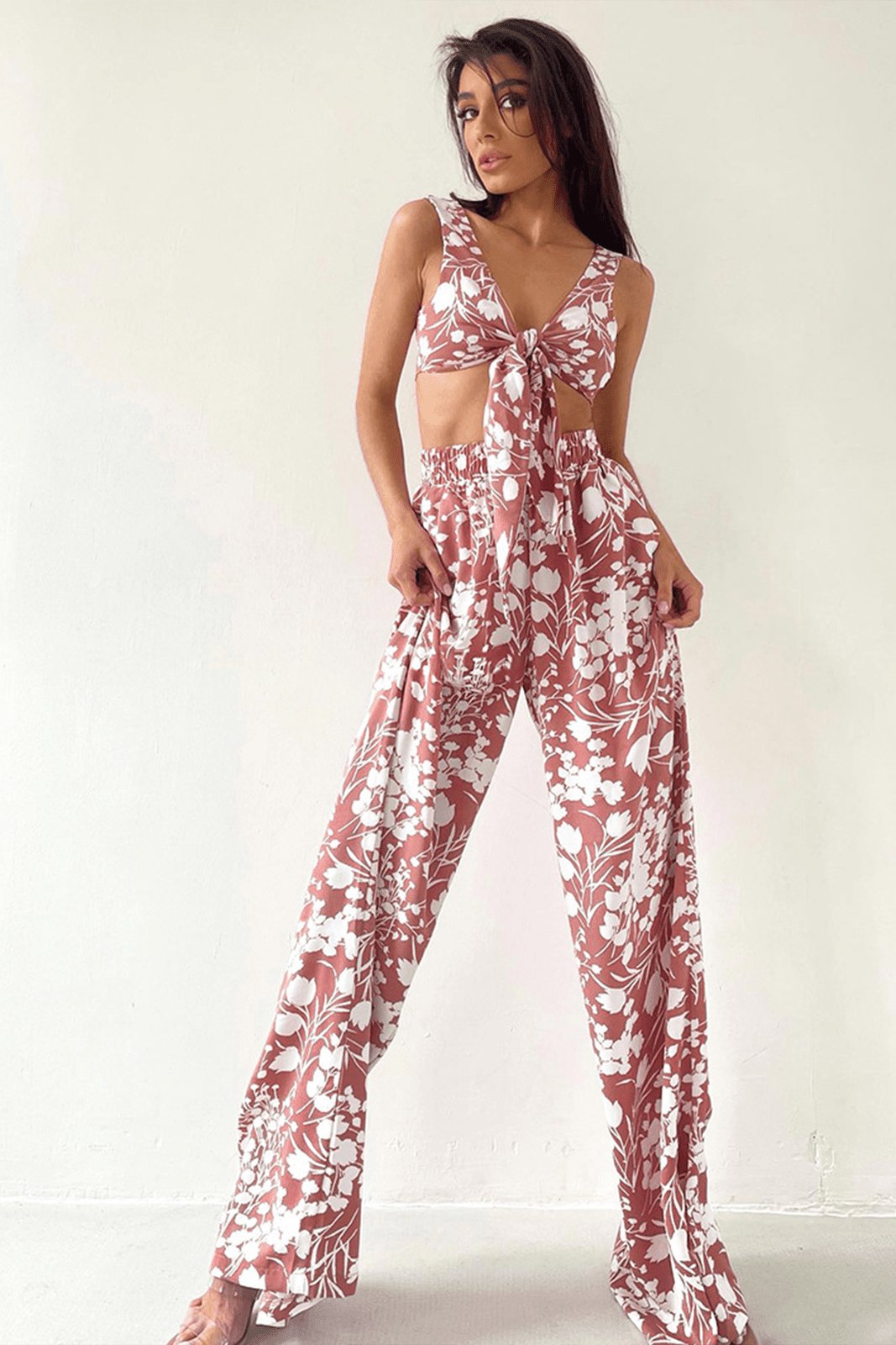 Trivia Baskılı Üç Parça Salon Takımı