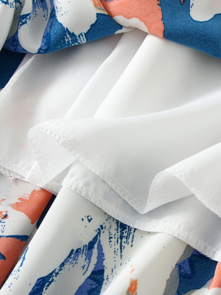 Una Çiçek Baskılı Kloş Etek