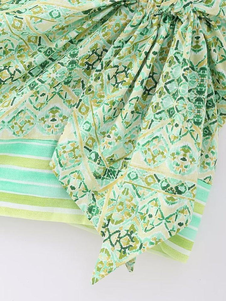 Val Retro Baskılı Anvelop Mini Etek