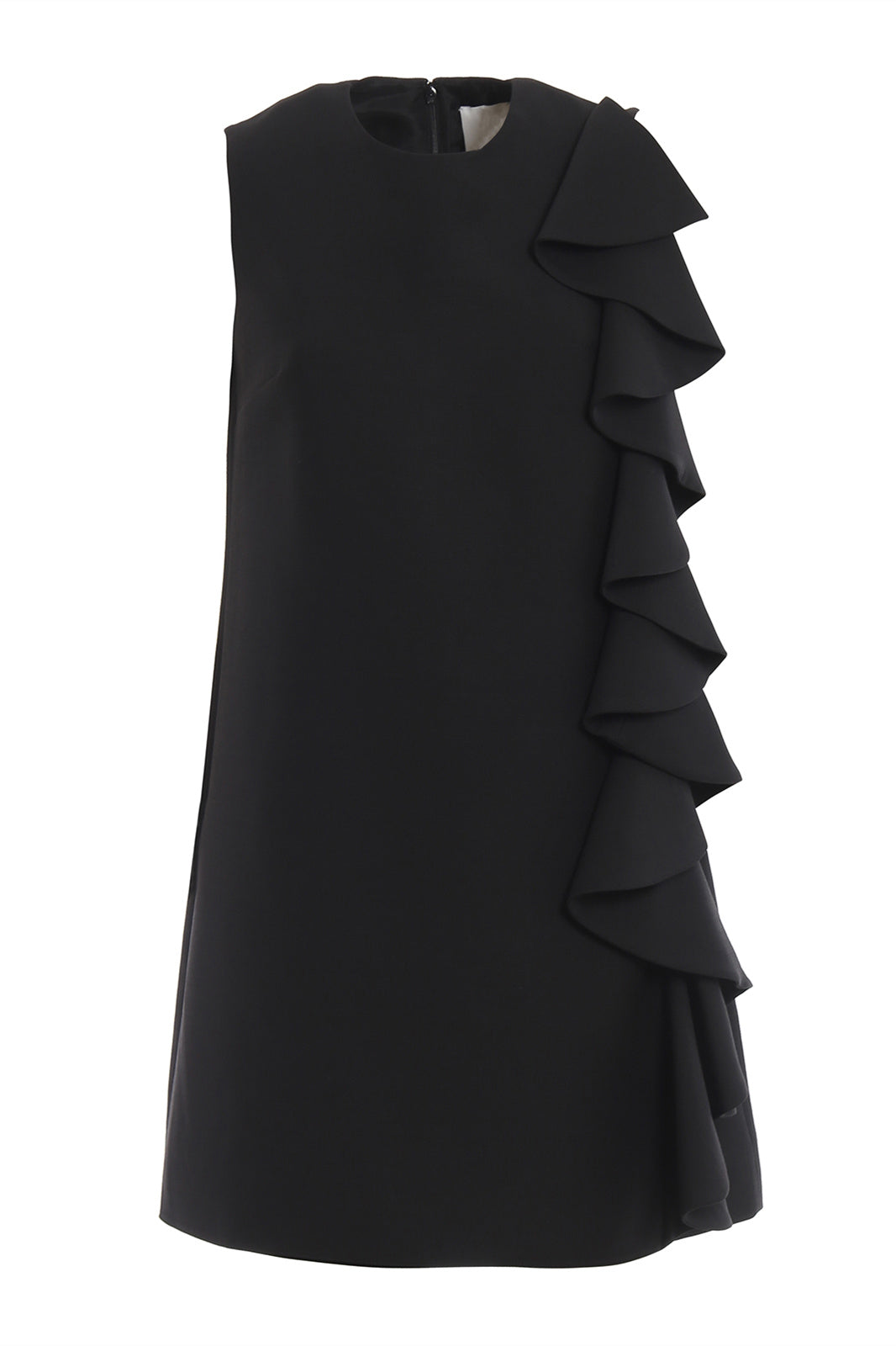 Clara Fırfırlı Kolsuz Mini Elbise