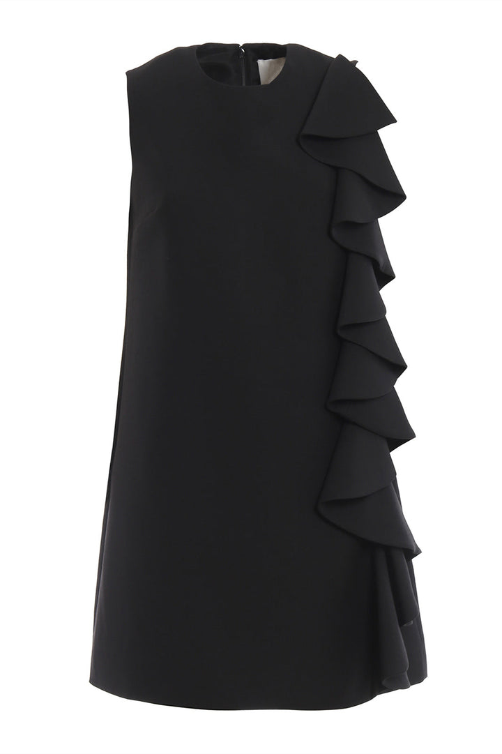 Clara Fırfırlı Kolsuz Mini Elbise