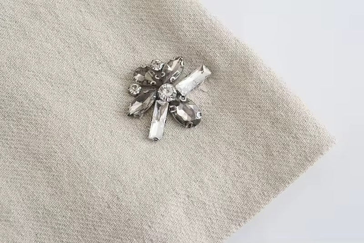 Pedraria Taşlı Mini Elbise