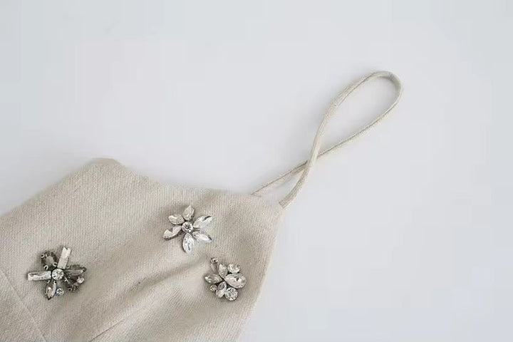 Pedraria Taşlı Mini Elbise