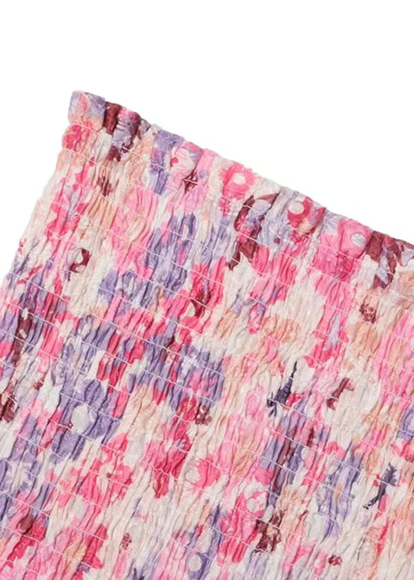 Imara Straplez Çiçekli Elbise