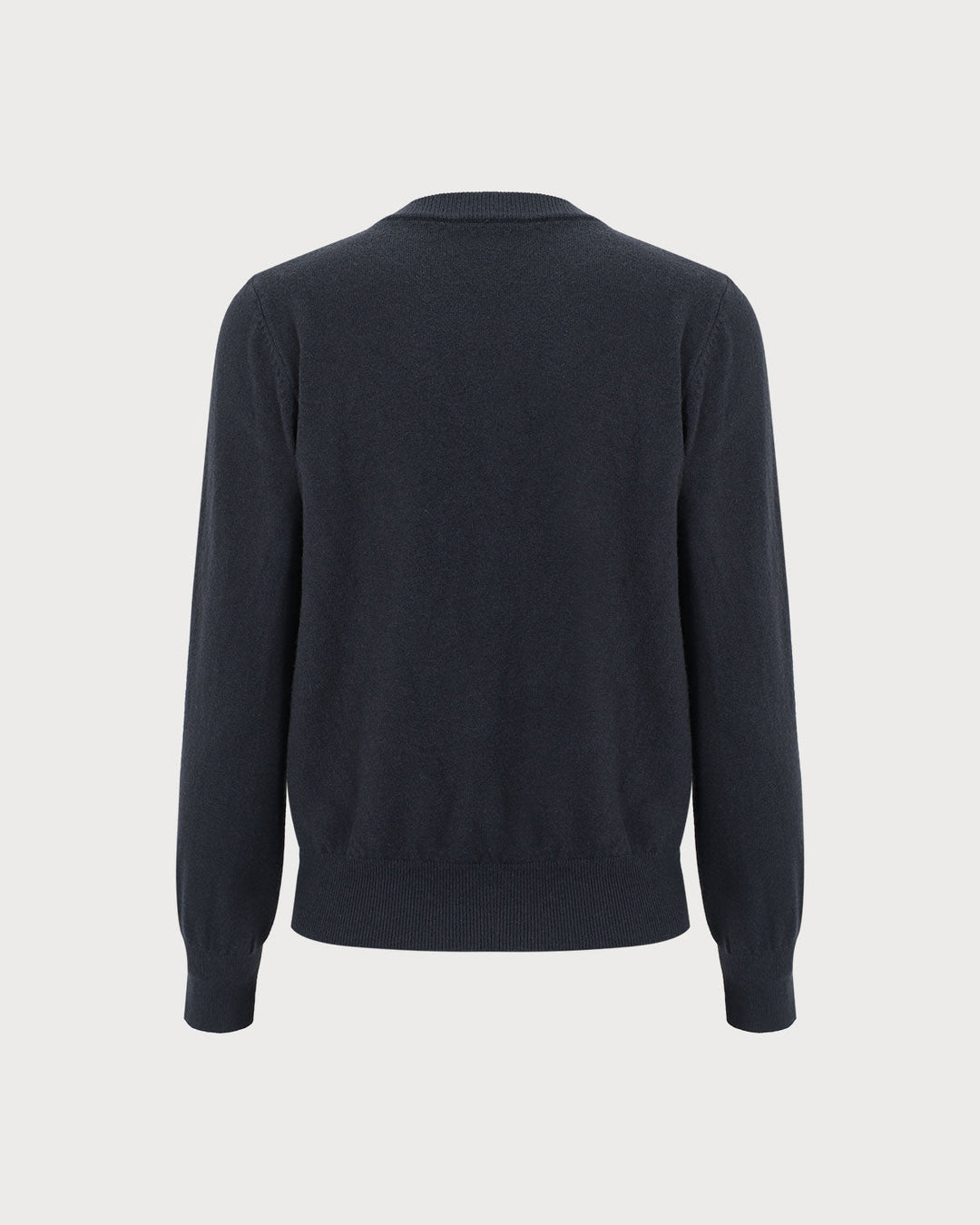 Gri Tek Düğmeli Nervürlü Örgü Hırka