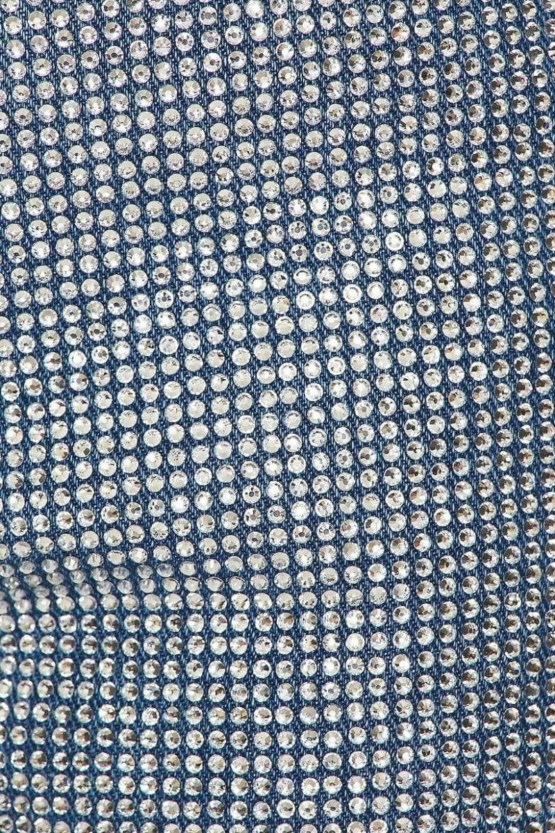 Zoe Kristal Taşlı Düz Paça Jean