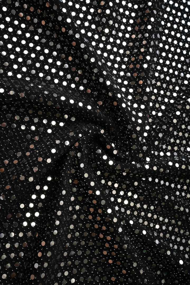 Zona Çiçek İşlemeli File Midi Elbise